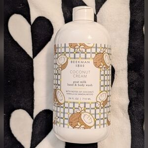 Coconut Cream Hand & Body Wash Beekman 1802 Super Size 24oz New With Pump